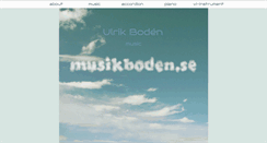 Desktop Screenshot of musikboden.se